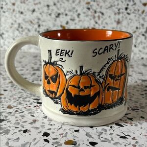 Halloween Pumpkin Mug - Orange and White Spectrum Designz